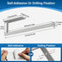 SUS304 Paper Towel Holder - Self-Adhesive or Drilling, Brushed Nickel, Wall Mounted, Stainless Steel Kitchen Roll