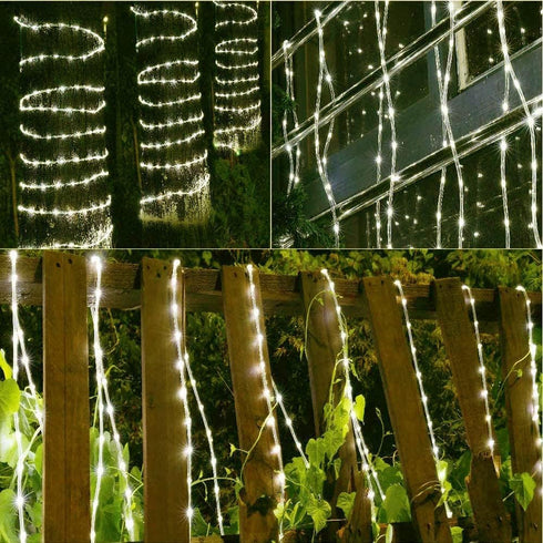3.3ft 2-Wire Kit,110V-120V 30 Waterproof LED Rope Light PVC LED/M Tube Lights Strip for Background Lighting, Outdoor
