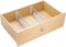 iDesign Plastic Adjustable Deep Drawer Divider, Set of 2, Expandable 13.25” – 20.75”, Clear