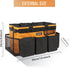 Wearable Cleaning Caddy Bag, Organizer with Handle & Shoulder Straps, 4 Foldable Dividers for Housekeepers, Car Cleaning