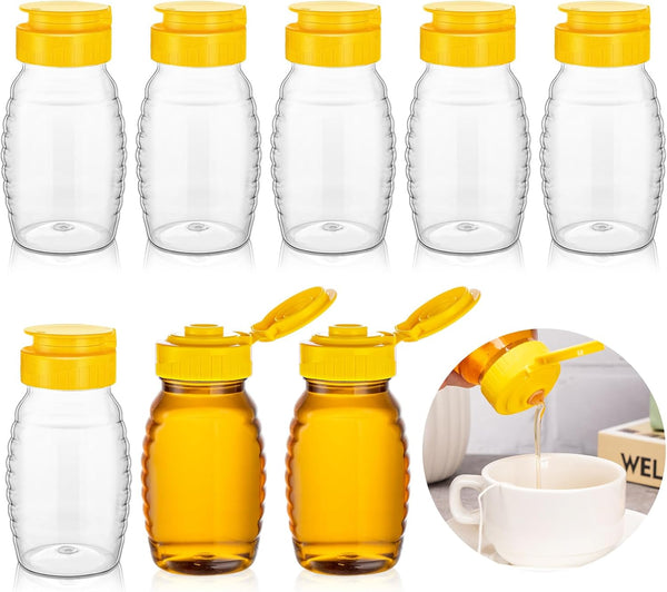 8 Pack 5oz Honey Squeeze Bottle, Refillable Small Squeeze Bottles for Honey,