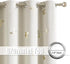 Grommet Room,52x63,2 Jubilantex Ivory Gold Butterfly Blackout Curtains with Black Layer Thermal Insulated Window