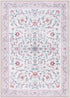 5x7 Lahome Pink Floral Rugs for Bedroom Girls Soft Washable Non-Slip Living Room Rug Vintage Botanical Boho Flower