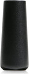 VanEnjoy 7" Minimalist Black Ceramic Vases - Home Office Decoration Frosting Finish Vase (Medium Plain)