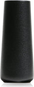 VanEnjoy 7" Minimalist Black Ceramic Vases - Home Office Decoration Frosting Finish Vase (Medium Plain)