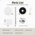KES Paper Towel Holder Countertop, Natural Marble Base SUS304 Stainless Steel Roll Holder for Standard or Jumbo Rolls