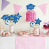 Blue and Gold Graduation Decorations Set of 24 - Class of 2025 Table Decor, Congrats Grad Party Supplies
