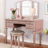48 Inches yuboo Pink Table Runner Long, Boho Dusty Rose Table Runner for Shabby Decor Farmhouse Dresser Runners