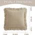 26 26 Inches, Set 2, KKJIAF Ruffle Gingham Pillow Covers x Cotton Plaid Throw Pillow Shams of Linen Feel Ruffled Plaid