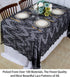 ShinyBeauty Lace Tablecloth Rectangle - 60''x120'' Black Lace Party Tablecloth, Rustic Floral Lace Table Cover
