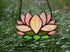 Lotus Flower Decor Stained Glass Window Hangings, Sun Catcher Gift for Mom, Kitchen Livingroom Decoration, Birthday