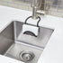 Modern Black Sling Sponge Holder for Kitchen Sinks - Flexible Design, No Suction Cups