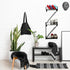 Zonon Display(Black,3 Fire Escape Wall Shelf Hanging Metal Ladder Shelves Wall Decor Cool Bookshelf Organizer Floating
