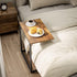 27 inches Pipishell C Shaped End Table High, Side Table for Couch Slide Under, C Table Sofa Side End Table for Living