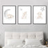 VLOLIFE (12X16inchX3 , Cartoon Baby Animal Picture Sheep Nursery Poster Art Canvas Painting Nordic Kid Child Bedroom
