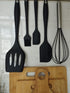 Silicone Cookware Set, 5 Pcs Kitchen Accessories, Easy to Clean Nonstick Silicone Kitchen Utensils, Black