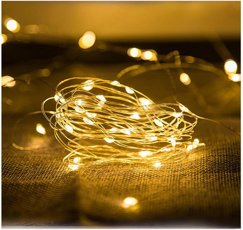 Sokelinn-six 2m 20 2) LEDs Fairy String Lights, USB Powered String Light for Desk Office Christmas Tree Party
