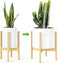 MUDEELA Plant Stand for Indoor Plants: Adjustable Width Fits 8-12 Inch Pots