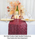 ShinyBeauty Burgundy Table Runners, 2 Packs 12''x72'' Wine Sequin Table Runners for Wedding, Party Decoration