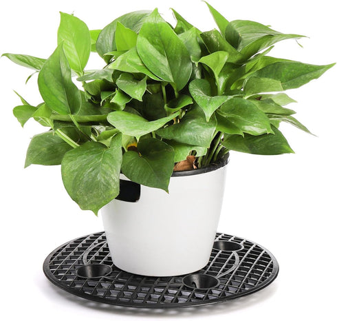 15 12 inch Tlence PCS Plant Level Pot Elevator, Plastic Potted Plant Stands, Large Patio Planter Riser Holder, Deck