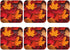 Nameapo Set 6 Autumn Fall Leaves Coasters for Drinks Leather Coasters of for Coffee Table for Housewarming Kitchen Bar