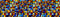 Windowpix 42 x 12 Symphony Stained Glass Pattern Window Film Static Cling Film