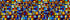 Windowpix 42 x 12 Symphony Stained Glass Pattern Window Film Static Cling Film