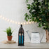 Zingz & Thingz Decorative Light Candle Lantern Holder, Moroccan Style, 13" Tall, Black with Blue Glass