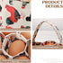 2 7 8 2.6 Inch(Cute) Pieces Egg Basket Mini Egg Collecting Bags Gathering Basket with Pouches for Easter Farmhouse