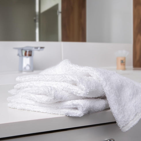 48 Pack 12 12 100% Bulk Spa White Washcloths Size x Thick Loop Pile Washcloth Absorbent and Soft Ring-Spun Cotton Wash