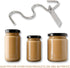 12-30 oz Bigwaves Peanut Butter Stirrer Tool, Fits Jars, Stainless Steel Natural, Mixer for Various Organic Peanut