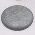 Funerom 9.8 inch Small Round Galvanized Metal Tray Decorative Tray with Corrugated Edges