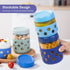 8-Pack 16 oz 10 oz Gemice & Glass Mason Jars with Silicone Sleeves, Airtight BPA-Free Overnight Oats Containers