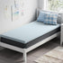 OhGeni Memory Foam Mattress Topper Pad, Soft Bed Cover with Anti-Slip Base,