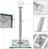 Ulable Counter Bling Silver Paper Towel Holder Stand with Square Base, Toilet Roll Filled with Crystal Paper Towel