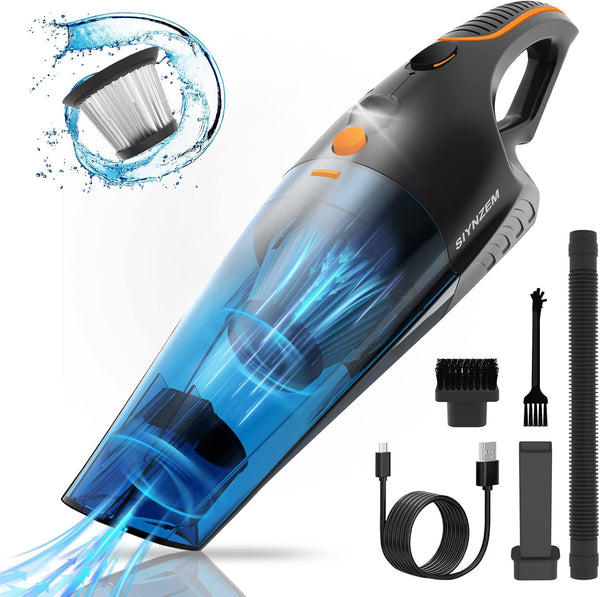 Handheld Vacuum Cordless Upgrade 10000PA, Mini Vacuum with LED Light for Home, Car, and Pet Hair Cleaning