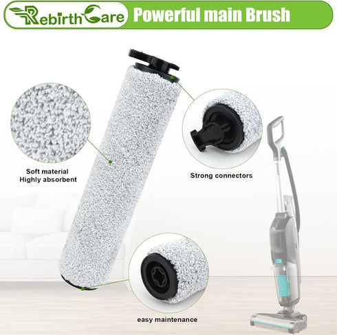 3831 3831 HF2 3845N 3847 3848 4 Pack 2 2 Brush Roll and Filter Replacement Parts for Bissell Crosswave Hard Floor