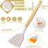 Umite Chef Silicone Kitchen Utensil Set, 34PCS Heat Resistant Gadgets with Grater, Wood Handles