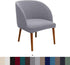 SZJIAHTM 2 Pcs Dining Chair Cover Armchair Wingback Round Curved Back Chair Cover Soft Stretch Mid Century Modern
