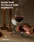 VoChill Stemmed Wine Glass Chiller | Made in USA | Quartz Single - Keeps Wine Perfectly Chilled in Your Glass
