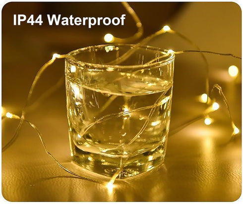 Sokelinn-six 2m 20 5) LEDs Fairy String Lights, USB Powered String Light for Desk Office Christmas Tree Party