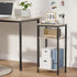 3 -Tier End Table, Tall Nightstand for Small Spaces, Tall Side Table with Storage Shelves, Telephone Table, Small Entry