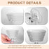 Set 12, 9oz (12PCS) Glass Dessert Bowls & Breakfast Cups - of Ice Cream Sundae Cups, For Oats, Ice Cream, Milk, Sorbet