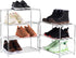 Xerhnan 3-Tier Closet(White) Stackable Small Shoe Rack, Lightweight Shoe Shelf Storage Organizer for Entryway, Hallway
