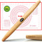 WALFOS French Rolling Pin and Silicone Baking Mat Set - Non-Stick Beech Wood Rolling Pin 15.7 Inch for Baking