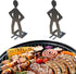 SIMOTOS 2025 Stainless Steel BBQ Sausage Holder New Creative Standing Man Sausage Rack,