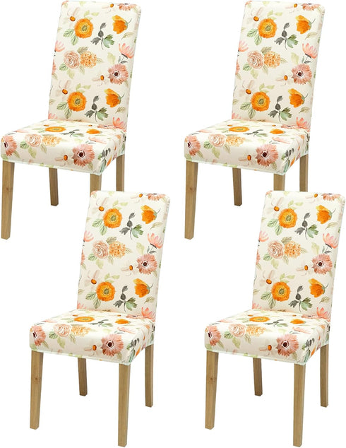 Dining Chair Covers, Dining Room Chair Cover Set of 4, Stretch Kitchen