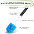 Dish Brush Set of 3, Water Bottle Brush, Dish Scrub Brush, Non-Slip Long Handle for Cleaning Dishes, Sink, Pots, Round