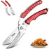 Huusk Kitchen Scissors All Purpose Detachable Poultry Shears with Serrated Edge Heavy