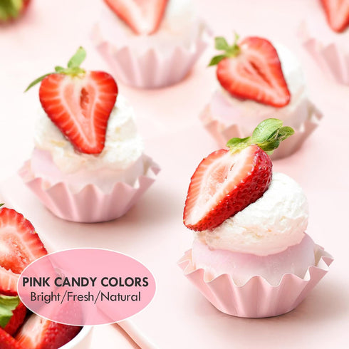 Cupcake Liner, 100 Count Standard Muffin Wrappers, Non-stick Greaseproof Baking Cups for Wedding, Baby Shower